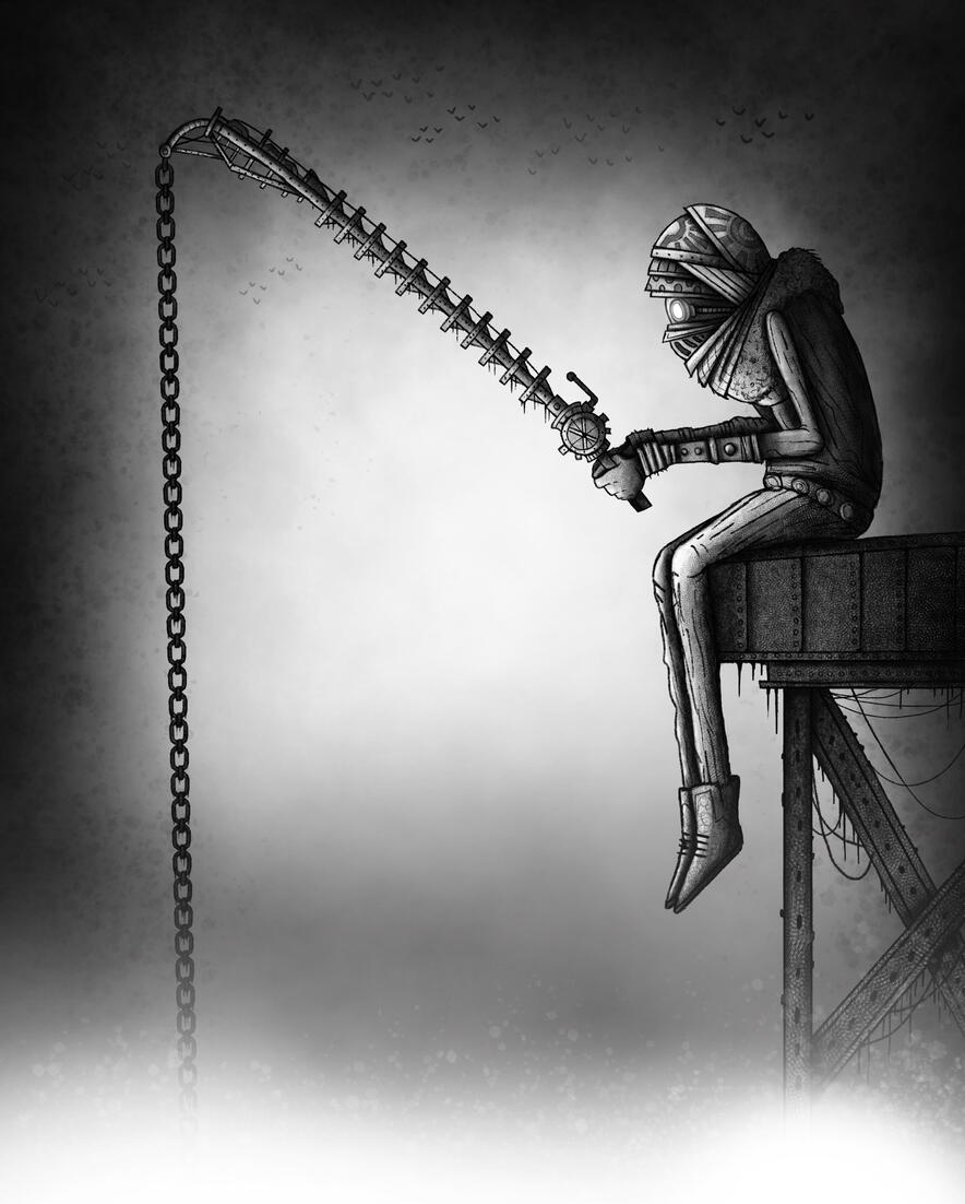 Chain Fisherman concept