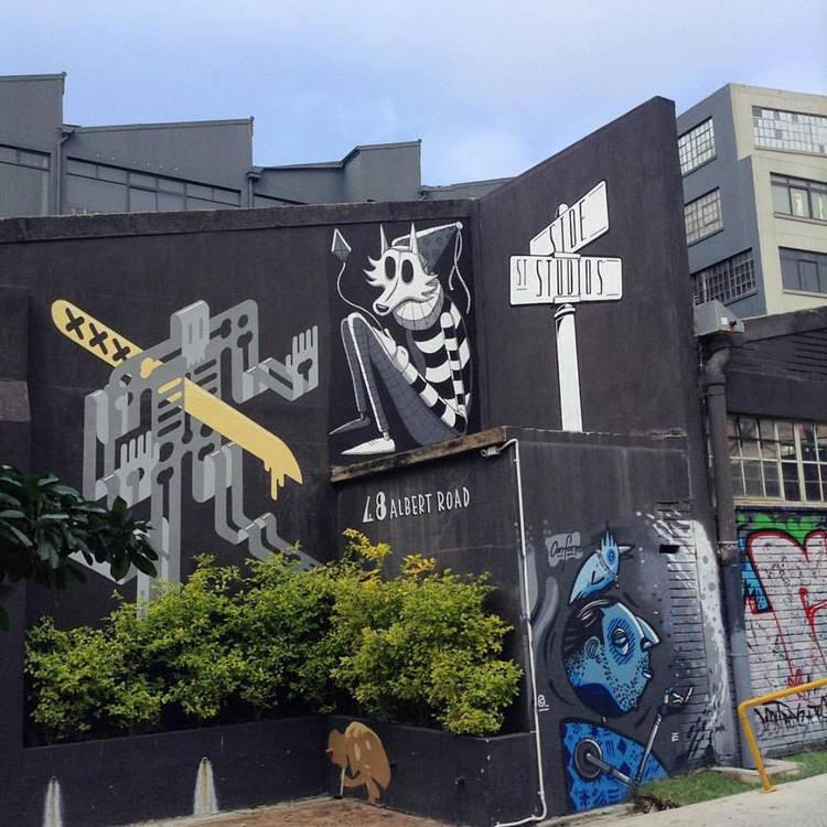 Side street studios mural. Cape Town, South Africa