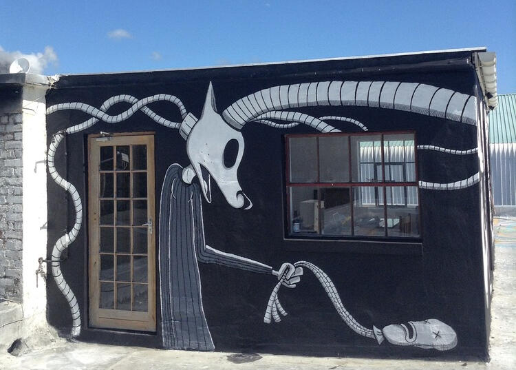 Side street studios mural. Cape Town, South Africa