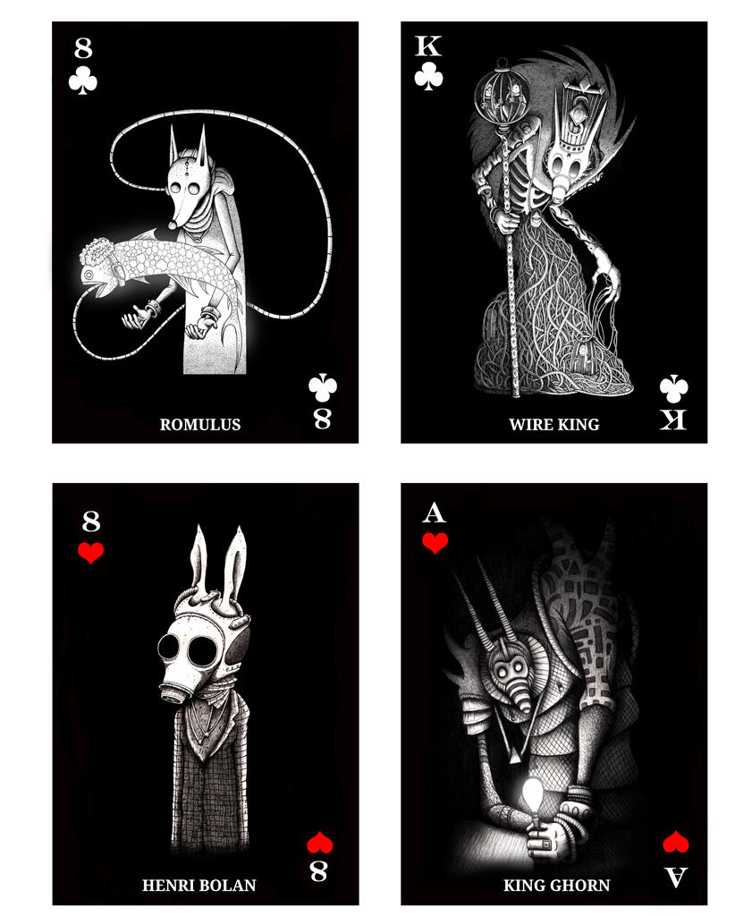 Darker suits card pack print